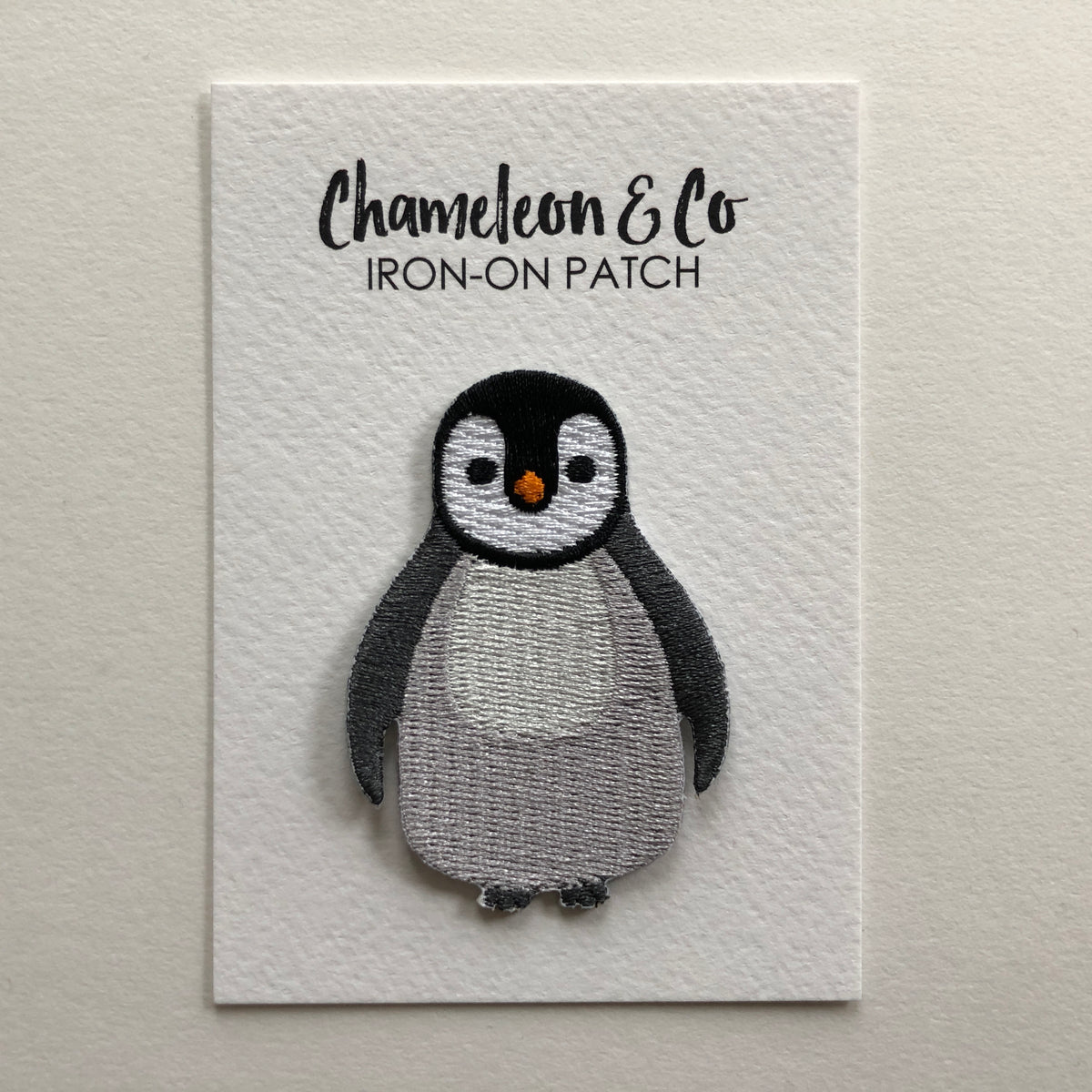 Cartoon Penguin Embroidered Iron-on Velcro Patch