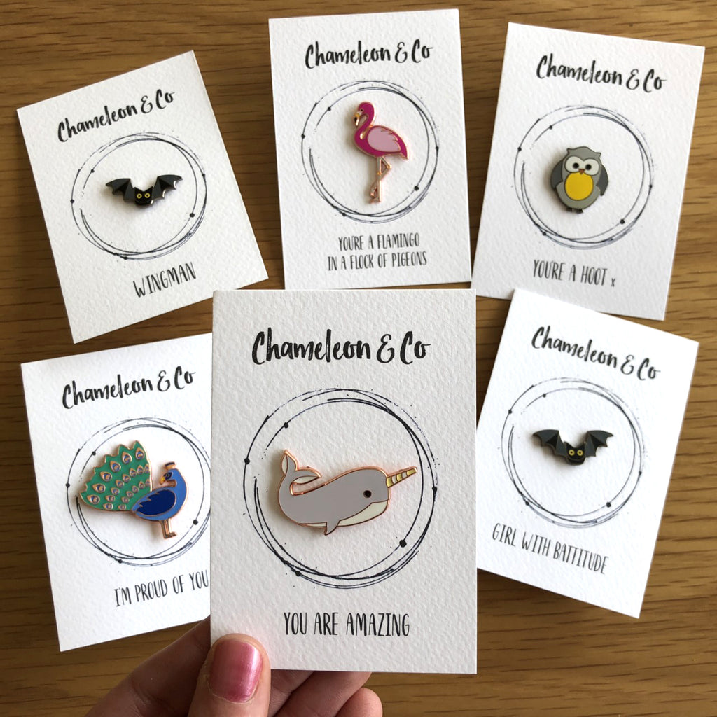 Positive Pin - Gift For Friend – Chameleon And Co USA